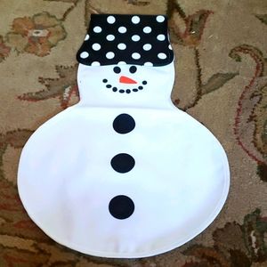 💥5 for 25💥Snowman garden flag polkadot top hat